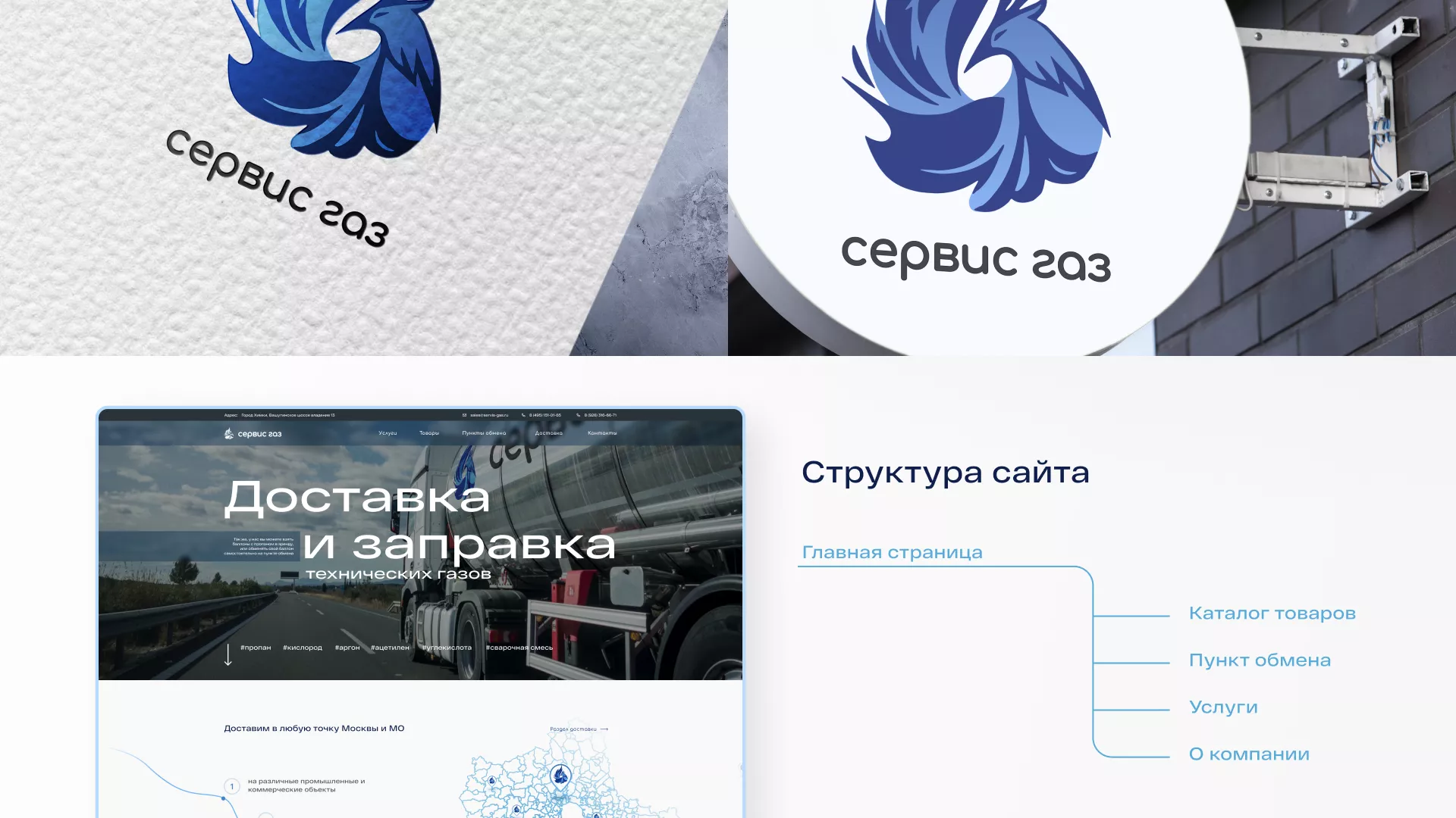 Создание сайта компании «Сервис газ» в Лабытнанги